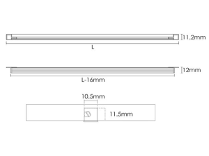 چراغ LED شیارخور با نور شیبدار